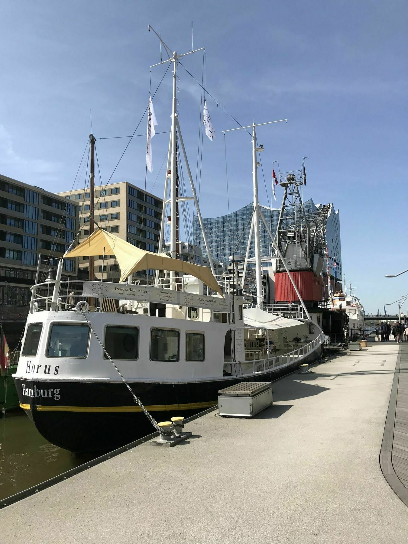 Horus Hausboot Apartamento Hamburgo Exterior foto